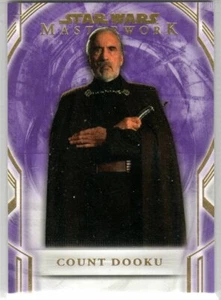 STAR WARS 2018 TOPPS MASTERWORK PURPLE PARALLEL BASE 7 COUNT DOOKU 47/50 - Picture 1 of 2