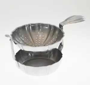 Colino da tè in acciaio filtro vintage basculante marchiato - Italia anni 50 - Imagen 1 de 6