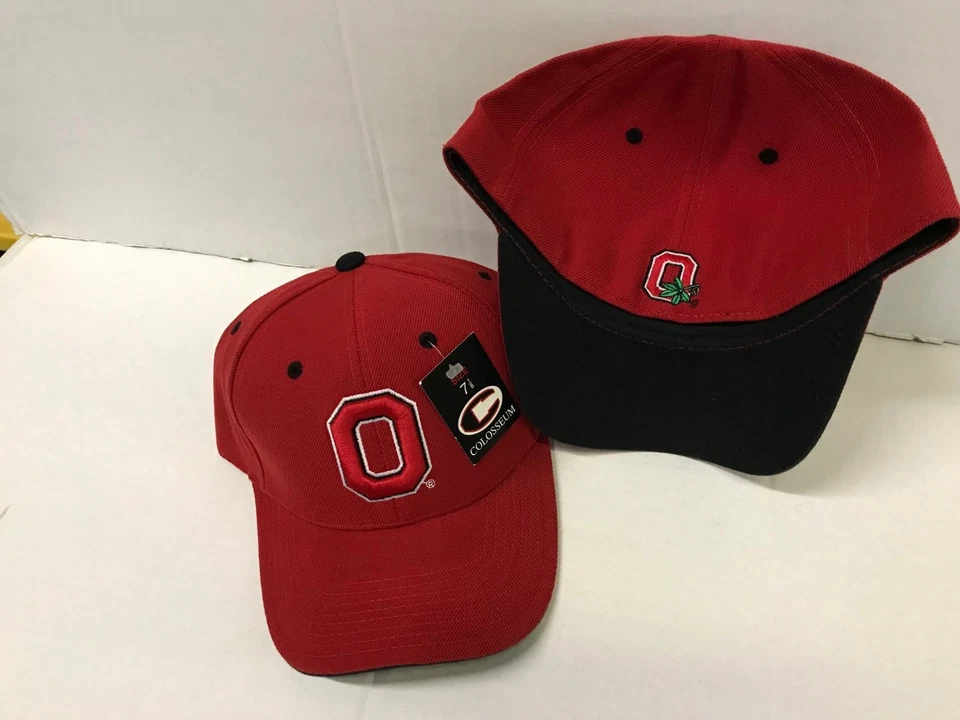 Ohio State Buckeyes NCAA Colosseum Red Fitted Hat Size 7 1/4 - Image 1 of 1