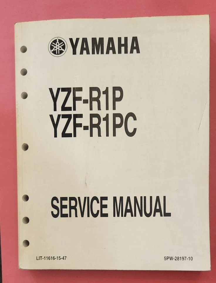 Yamaha YZF-R1P YZFR1PC 2001 genuino Yamaha manual de servicio LIT-11616-15-47 Foto 1 de 4