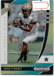 2020  Panini Prizm Draft Picks Green and Yellow Jared Pinkney #137   SN249