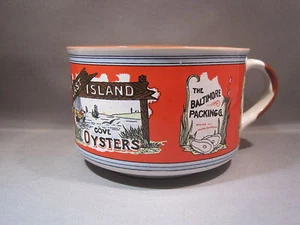 Tabasco Last Island Oysters Mug, 1 Handle, 2 3/4" High 4" Wide EUC - Picture 1 of 6