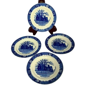 Vtg 4 Adams House of Seven Gables Souvenir 6" Plates Salem Mass Made In England - Picture 1 of 14