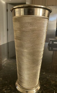 Vintage Indian Bronze Vase India Floral Decor Beautiful 10.5 X 5” - Picture 1 of 11