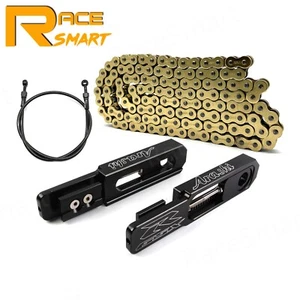 Swingarm Extension Brake Line Hose Chain Kit For Suzuki GSXR1000 2009 - 2016 - Picture 1 of 17