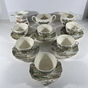 Juego de té J&G Meakin England - Juego de 6 tazas con platillos - Imagen 1 de 7