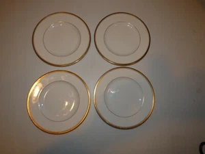 Royal Worcester "Viceroy" Pattern Set 4 Plates, Gold-Tone Band - Picture 1 of 5