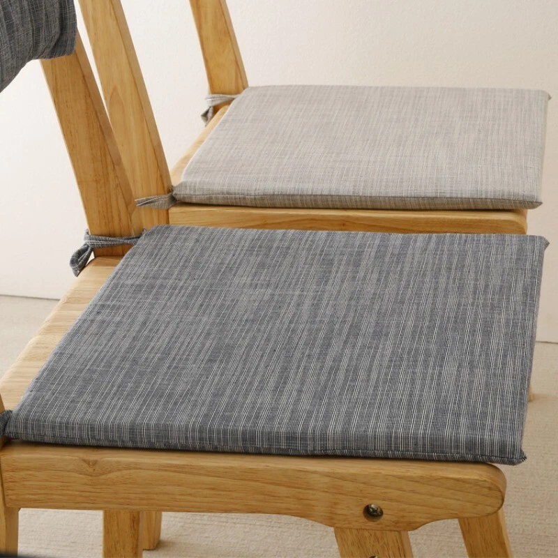 1x Japanese Cotton Linen Cushion No Slip Thick Dining Table Chair Pad Breathable - Image 1 of 4