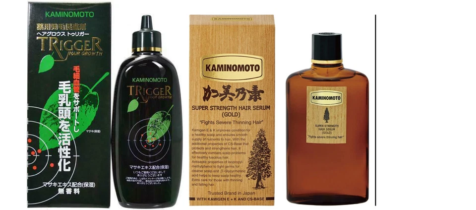 JAPÓN KAMINOMOTO Suero de Crecimiento Tónico para el Cabello 150 ml con Juego de Gatillo Medicado para el Cabello Foto 1 de 4