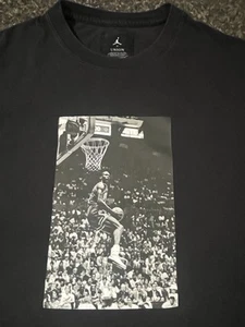 Nike Air Jordan x Union Iconic Reverse Slam Dunk Tee Black T-Shirt Size Small - Picture 1 of 6