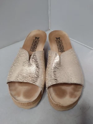 Sandalias de cuña Mephisto Lisane para mujer sin cordones de cuero cómodas 40 animales A34 Foto 1 de 4