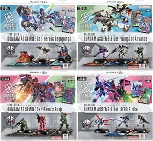 Gundam Card Game Starter Deck Set of 4 Assemble Series Bandai Japan Ver. - Picture 1 of 1