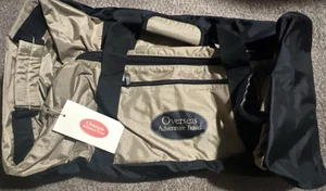 🔥NEW Overseas Adventure Travel Carry On Bag Beige Shoulder Strap 23"x10"x12" - Picture 1 of 15