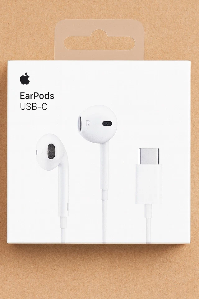 Genuine Apple USB-C Wired Headphones Earphones For iPhone 17 16 15 Pro Max - Image 1 of 4