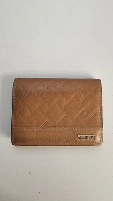 Cartera de cuero marrón Tumi Foto 1 de 4