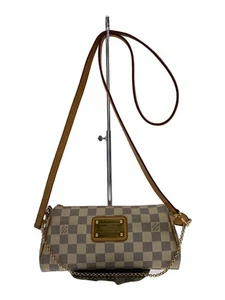 LOUIS VUITTON Shoulder Bag Eva_Damier Azur_WHT PVC White Used - Picture 1 of 8