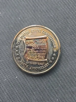 U.S Constitution 200th Anniversary Double Eagle Commerative Bicentennial *TONER* - Image 1 of 3