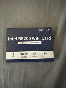 WIFI 7 BE200 BE200NGW WiFi Card Bluetooth 5.4, 5800Mbps M.2/NGFF Network Support - Afbeelding 1 van 9