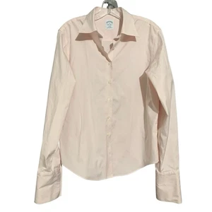 Brooks Brothers Shirt Womens 14 L/S Semi-Fitted French Cuff Dress Shirt Pink - Picture 1 of 7
