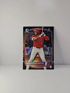 2025 Bowman Chrome Prospects Kevyn Castillo Reptilian Refractor Rookie - Bild 1 von 2