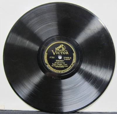 Siboney & Mi Viejo Amor - Pedro Vargas - Victor  78 RPM  1940 - Image 1 of 4