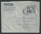 (Bl) Cyprus Kgvi 4 1/2P Postal Stationery Aerogramme Used 1950 To Usa