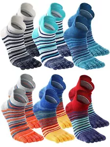 6 Pairs Women Toe Socks Cotton Breathable Ankle Five Toe Socks for Men Women ... - Picture 1 of 7