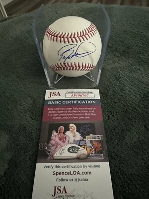 Barry Larkin Autograph Signed Ball Baseball Cincinnati Reds HOF JSA COA - Image 1 of 4