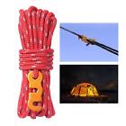 13 Ft Reflective Guy Lines Tent Windproof Rope 300Kg Strong Pulling Force