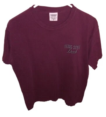 NCAA Texas State Bobcats Dad Shirt Maroon Comfort Colors Men's Medium - Image 1 of 2