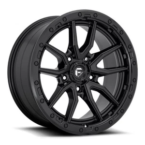 FUEL REBEL MATTE BLACK RIMS WHEELS FITS TOYOTA TACOMA (1) - Picture 1 of 4