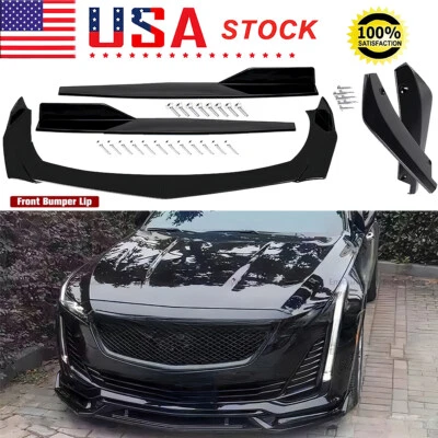 Kit de carrocería de parachoques delantero negro brillante para Cadillac XT4 XT5 XT6 2020-2024 Foto 1 de 4