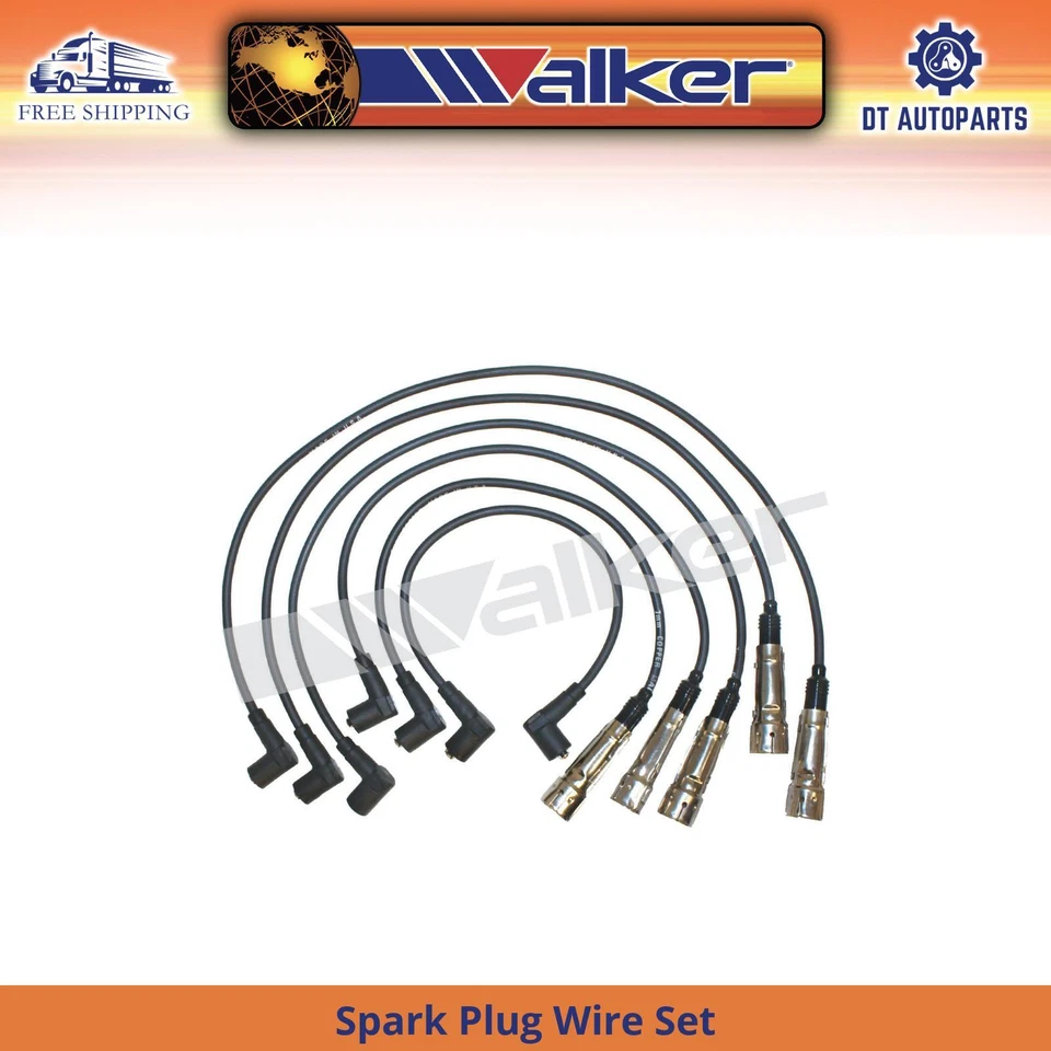 Комплект проводов свечей зажигания Walker 1979 1980 1981 1982 для Audi 5000 1978-1985 годов выпуска 2,2 л L5 - Изображение 1 из 1