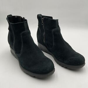 Sorel Evie Bootie Women’s Size 8.5 Waterproof Suede Boots Black NL3313-010