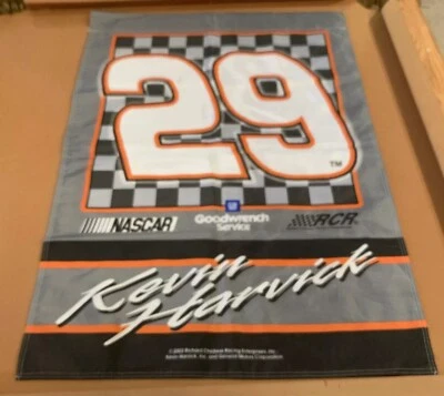 Banner Kevin Harvick #29 NASCAR 2 caras 28" x 40" Foto 1 de 4