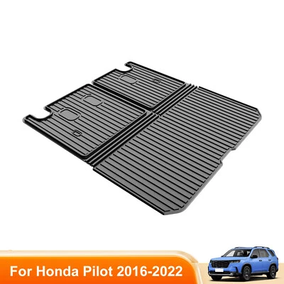 3D Cargo Liner with Backrest Mat TPE Trunk Mat For Honda Pilot 2016-2022 - Imagem 1 de 4