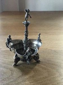 ANTIQUE SOLID SILVER DUTCH MINIATURE FORMED AS A FOUNTAIN PSEUDO MARK c1880 - Picture 1 of 8