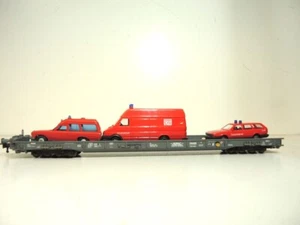 FLEISCHMANN: HO - art. 5271 carro pianale lungo a carrelli Fuer. rif. 465 - Foto 1 di 6