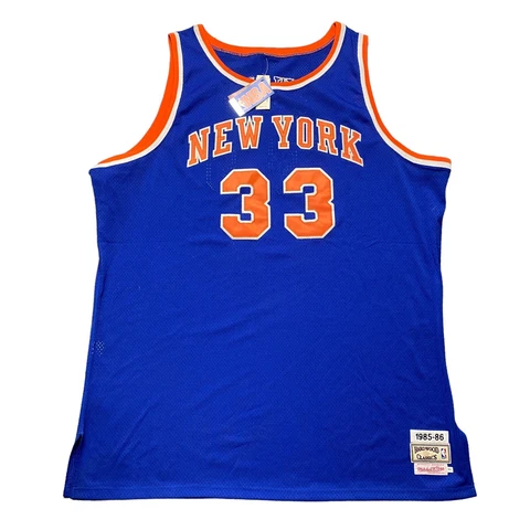 Auth NBA MITCHELL & NESS Patrick Ewing New York Knicks 1985-86 Jersey NWT Sz 60 Cover
