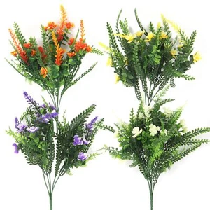 Premium Flowered Plastic Foliage Bunch - Seaweed Artificial Leaves Bouquet - Picture 1 of 9