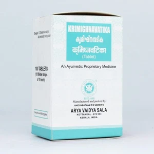 Krimighna Vatika 100 Tabs Kottakkal Ayurveda | Free Shipping Herbal Product - Picture 1 of 3