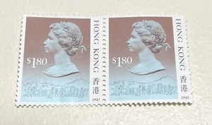 Paar 1990 Hongkong 1,80 $ postfrisch voll original Gummimarken - Bild 1 von 2
