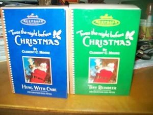 SET OF 4 Hallmark Keepsake TWAS THE NIGHT BEFORE Christmas Ornaments 2001 - Picture 1 of 4