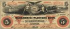 Merchants and Planters Bank $5 - Obsolete Notes - Paper Money - Us - Obsolete