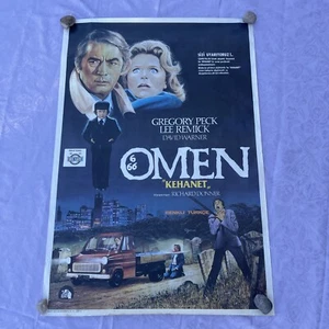 The Omen - 1976 Turkish issue Original Vintage One Sheet Movie Poster 39x26.75 - Picture 1 of 8