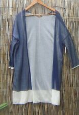 NEW Liviana Conti Sz IT 46/US10 Cotton Blend Blue/White Jacket Women's Clothing