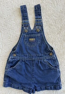 VINTAGE OSH KOSH B'OSH DENIM VESTBAK OVERALL SIZE 6T KIDS 1980S MADE IN USA - Picture 1 of 9