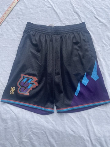 Mitchell And Ness Swingman Size L Utah Jazz 1996 NBA Shorts Black Cover