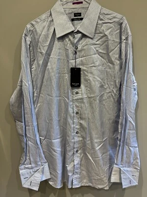 Paul Smith Stripe Dress Shirt |Classic Fit | Double Cuff | London Collection 👔 - Image 1 of 4
