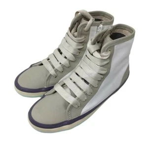 CAMPER Cream Stripe Trim High Top Trainers - UK 2/EU 35 - £105 - Picture 1 of 10